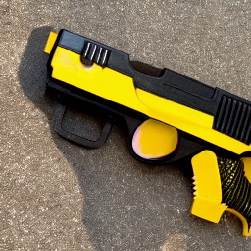 Image similar to a bumblebee crossed with a handgun