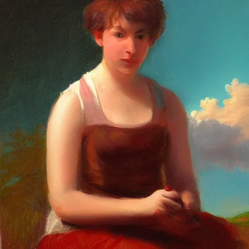 Prompt: portrait of Human lolipop , in the style of the Hudson River School