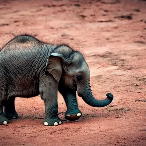 Image similar to a baby elephant, cute, soft, little, baby, adorable