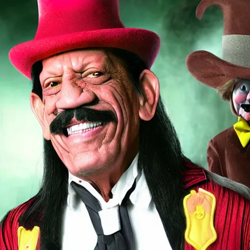 Image similar to danny trejo in willy wanka