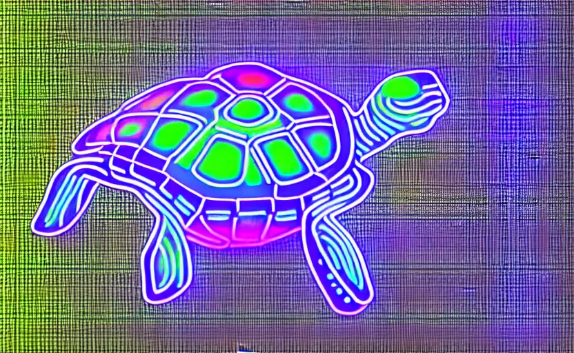 Prompt: artificial Intelligence turtle with its shell made out of modular-synth dials and knobs with an AMOLED display, LED light accents, sleek design by apple, triple white colorway, modular-synth, VST, geometric abstract scene, 4k, 33mm, high quality photo,