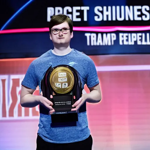 Prompt: Dwight Shrute wins E-Sports CS:GO major tournament