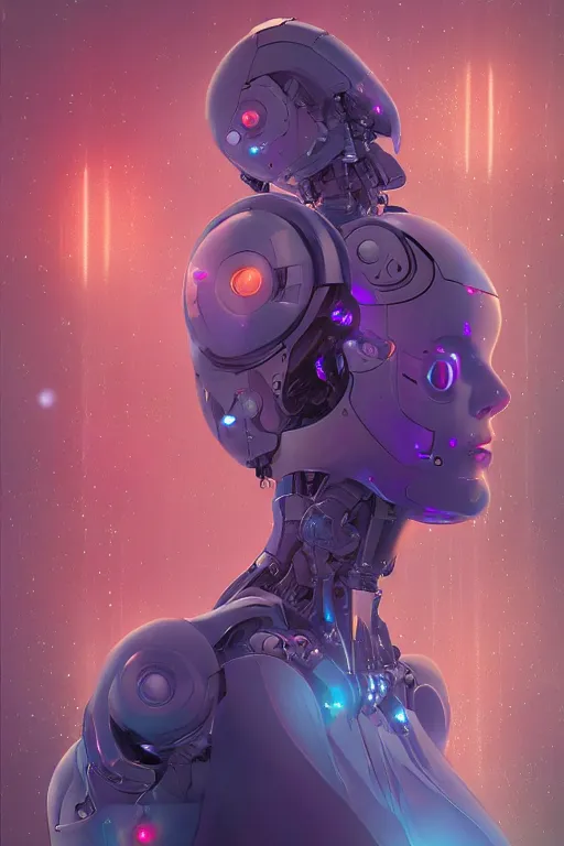 Image similar to A beautiful robotic woman dreaming, cinematic lighting, soft bokeh, sci-fi, modern, colourful, highly detailed, digital painting, artstation, concept art, sharp focus, illustration, by klimt