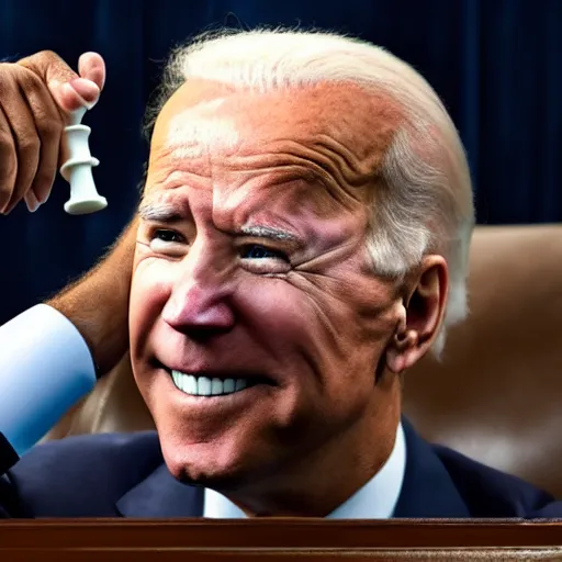 Image similar to joe biden playing a game of chess with obama , 4k , 8k