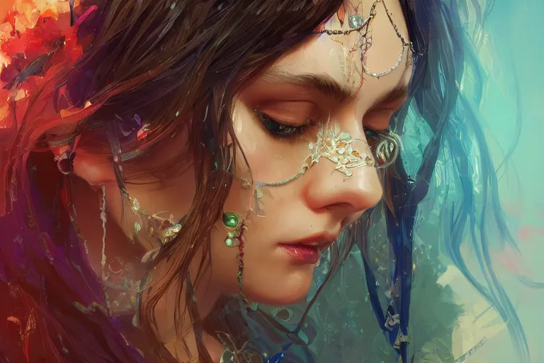 Image similar to a beautiful bohemian girl, intricate, highly detailed, digital painting, artstation, official media, anime key visual, concept art, rich vivid colors, ambient lighting, sharp focus, illustration, art by wlop