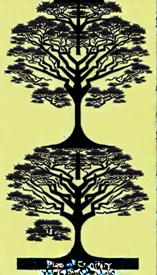 Image similar to the tree of the cosmic dynasty. pedigree