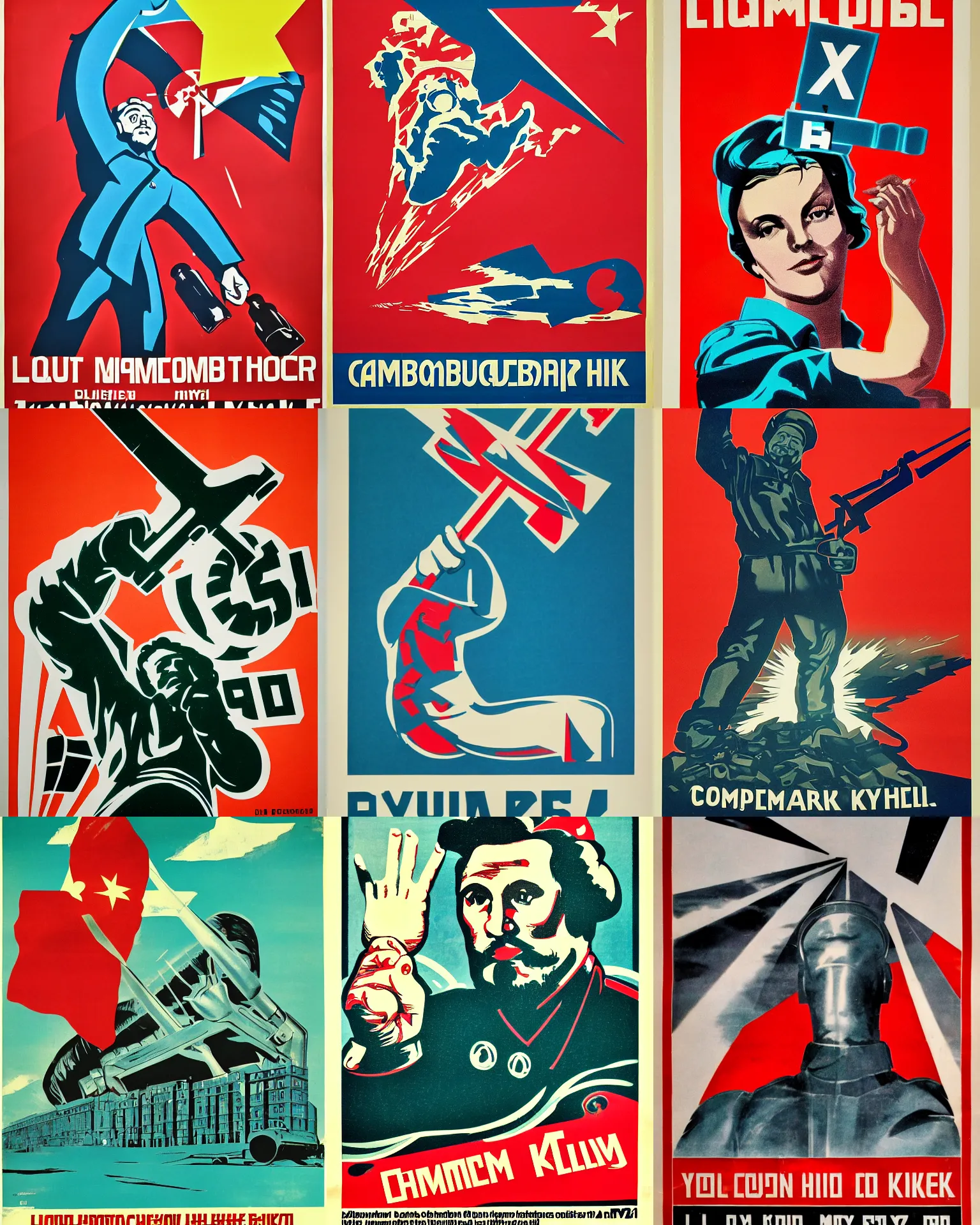 Prompt: communist propaganda poster, liquid chrome, y 2 k aesthetic