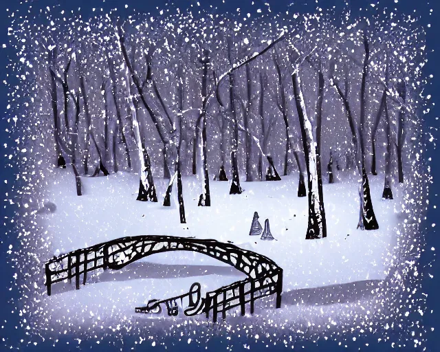 Image similar to winter illustration style