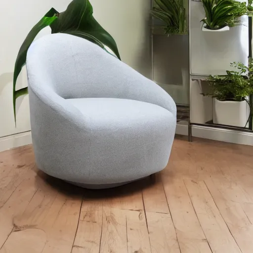 Image similar to armchair in the shape of an avocado