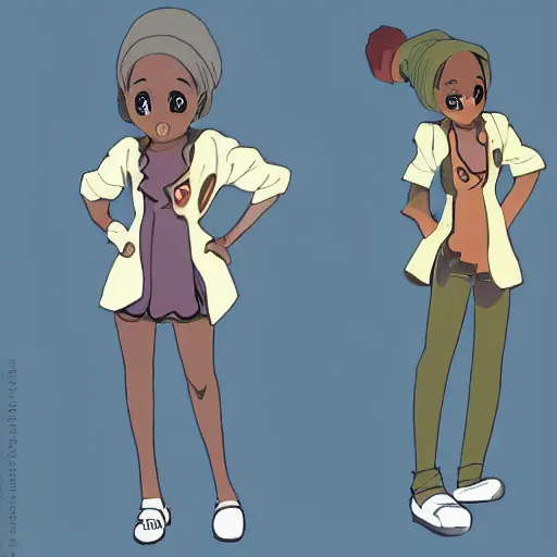 Image similar to nigerian anime character