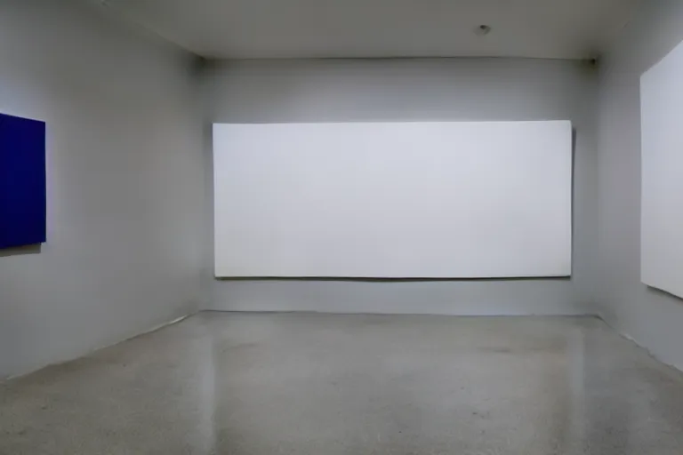 Image similar to minimalist James Turrell exhibition painting