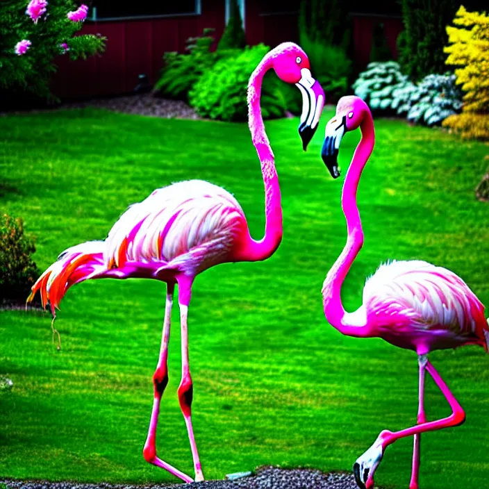 Image similar to flamingo lawn monsters at vanvcouver,british columbia,canada