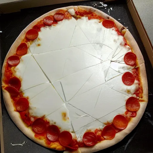 Prompt: death star that looks like a pizza