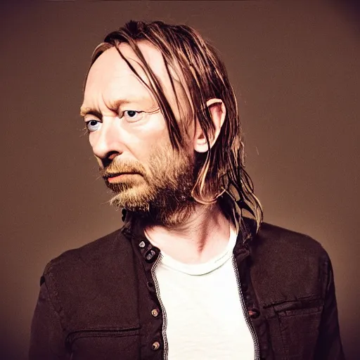 Prompt: Thom Yorke the Tank Engine