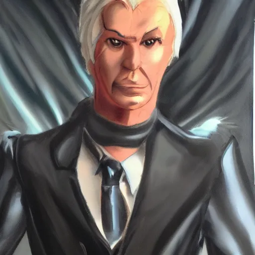 Image similar to evil ken portrait, legendary pose