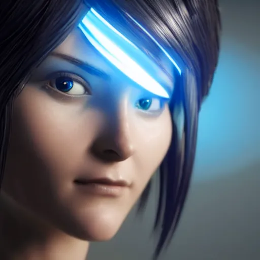 Cortana From Halo Highly Detailed Photorealistic Stable Diffusion