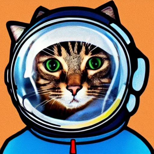 Image similar to cat astronaut