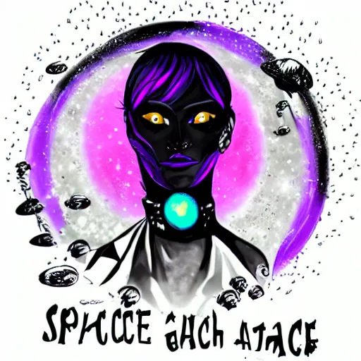 Image similar to space goth