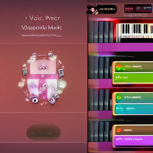 Image similar to vocaloid 6 ai, music program ui screenshot, piano roll