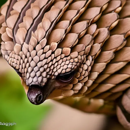 Prompt: pangolin, photography - n 4