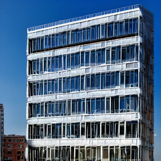 Prompt: a office building designed by mvrdv