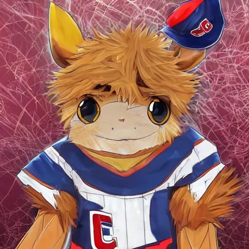 Image similar to anime Portrait of Youppi the Habs Montreal Canadiens Mascot as a very cute powerful and friendly pokemon, highly detailed anime, high evolution, 1990s, legendary, smooth, sharp focus, dynamic lighting, intricate, trending on ArtStation, illustration pokemon, art by WLOP