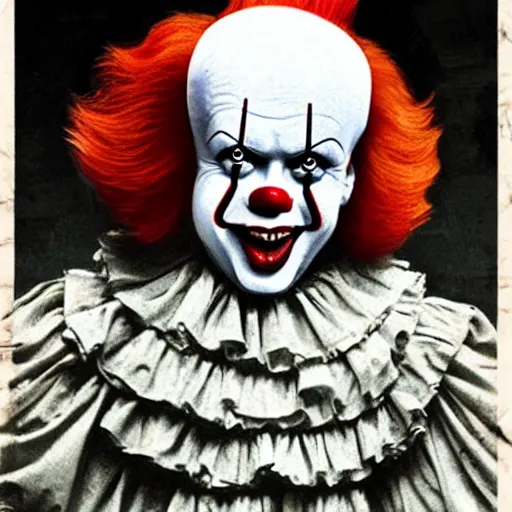 Prompt: Pennywise the clown as a central banker