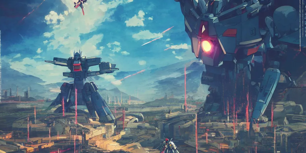 Gundam Movie Poster, 3d Anime, Arcane Style, 