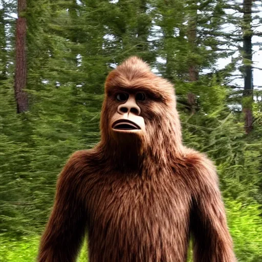 Prompt: a high quality photograph of what bigfoot really looks like