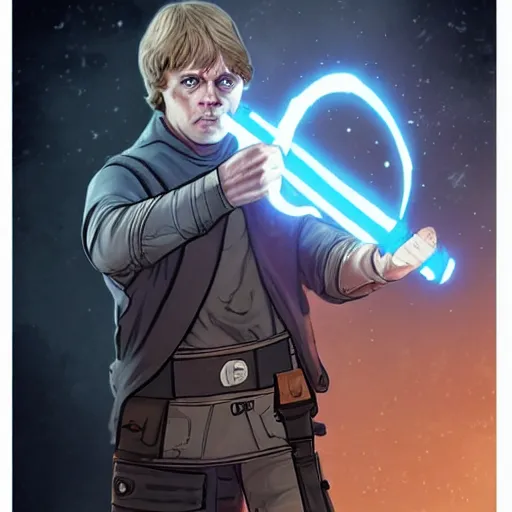 Image similar to Luke Skywalker in Dead By Daylight game, concept art