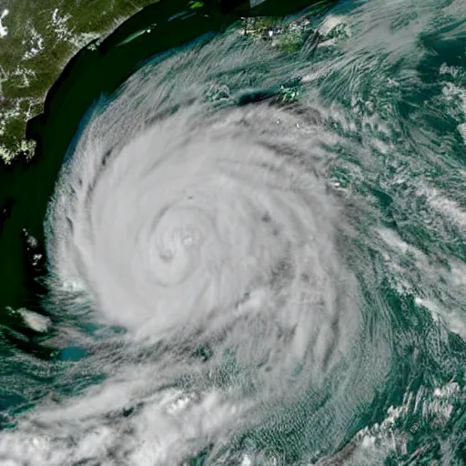 Image similar to satellite view of florida hurricane season. nasa