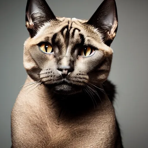 Image similar to a feline mastiff - cat - hybrid, animal photography