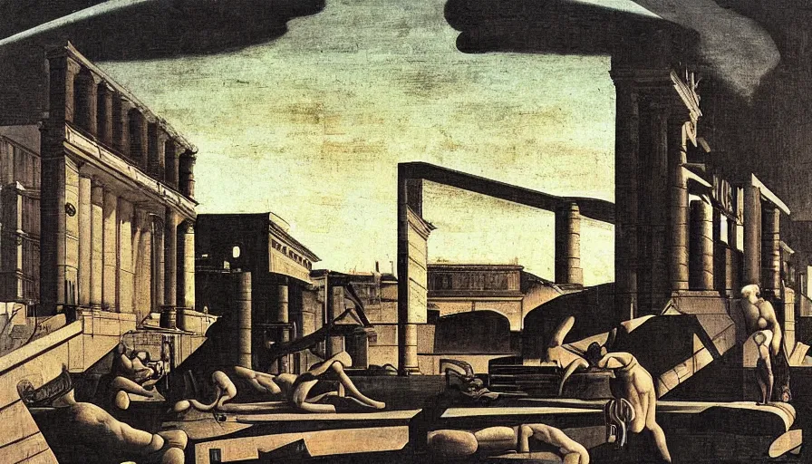 Image similar to critical instability by de chirico, giorgio