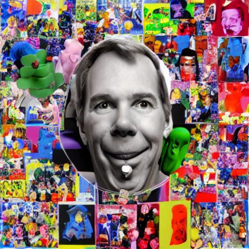 Image similar to collage by jeff koons,