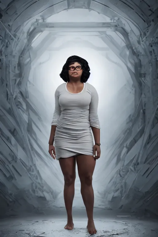 Prompt: April Ryan from The Longest Journey, photorealistic full body, white ambient background, unreal engine 5, hyperrealistic, highly detailed, XF IQ4, 150MP, 50mm, F1.4, ISO 200, 1/160s, natural light, Adobe Lightroom, photolab, Affinity Photo, PhotoDirector 365, realistic
