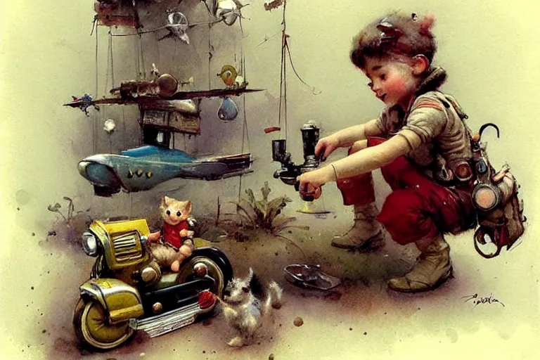 Image similar to adventurer ( ( ( ( ( 1 9 5 0 s retro future living room. muted colors. toys laying around ) ) ) ) ) by jean baptiste monge!!!!!!!!!!!!!!!!!!!!!!!!! chrome red