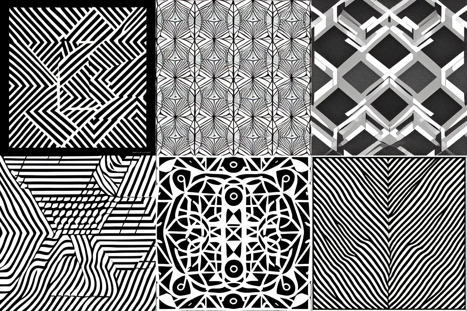 Prompt: black and white geometric designs, curves, minimalist, artwork trending on artstation