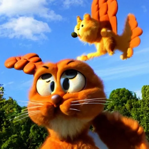 Image similar to garfield with wings