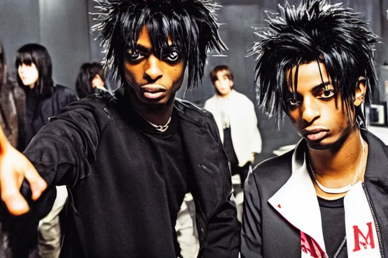 Prompt: playboi carti in death note