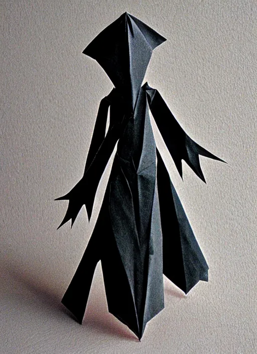 Image similar to nosferatu origami