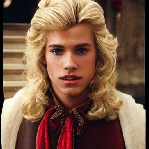 Prompt: it seems like one the guy from a xmas movie I saw who was a prince, with blond hair