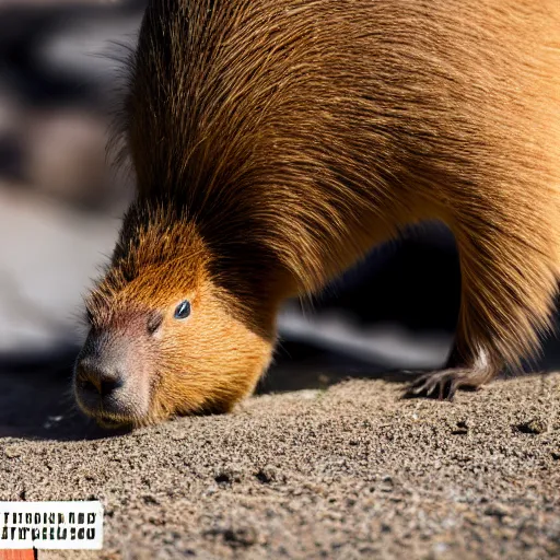 Image similar to photo of a capybara eating a nvidia gtx 1 9 9 0 gpu, nature photography, 8 k, canon 3 0 0 mm, professional photographer, 4 0 mp, lifelike, top - rated, award winning, realistic, sharp, no blur, edited, corrected, trending