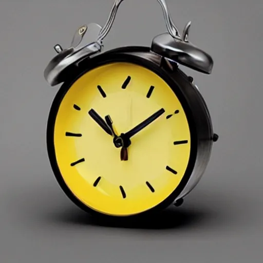 Image similar to an alarm clock that looks like a banana,