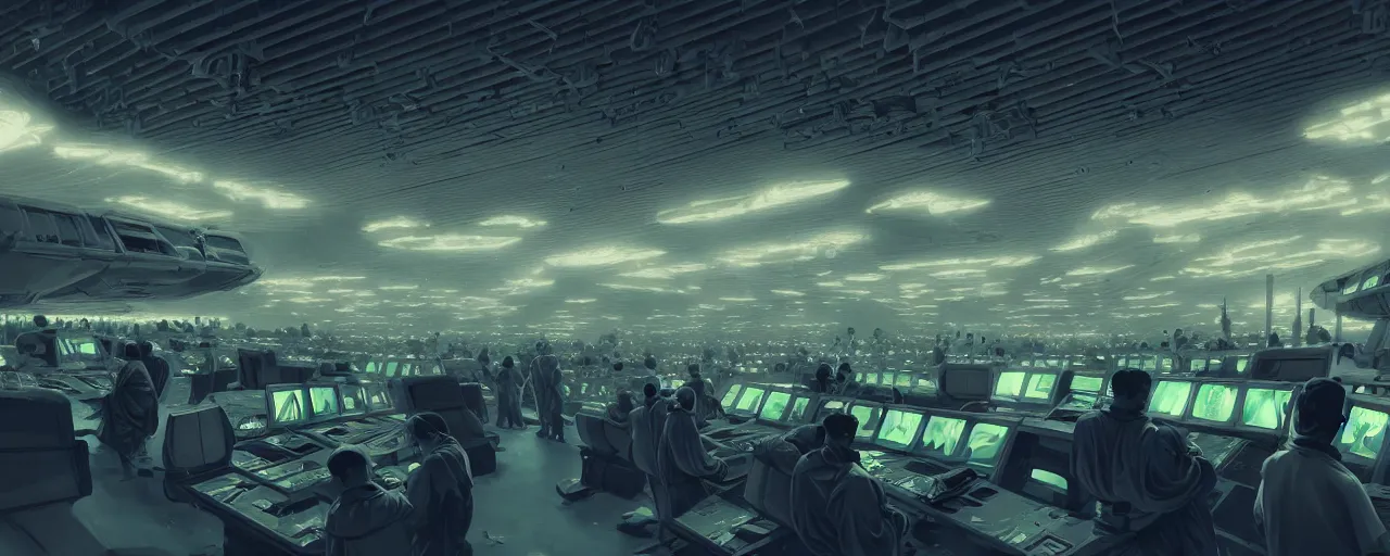 Image similar to duotone concept illustration 3 / 4 of emperor penguins in modern supercomputer control room. cinematic scene. volumetric lighting. golden ratio accidental renaissance. by sachin teng and sergey kolesov and ruan jia and heng z. graffiti art, scifi, fantasy, hyper detailed. octane render. concept art. trending on artstation