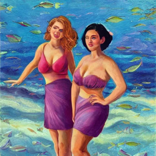 Prompt: ladies of the sea