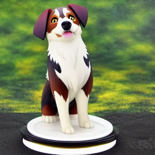 Image similar to australian shepherd anime figurine