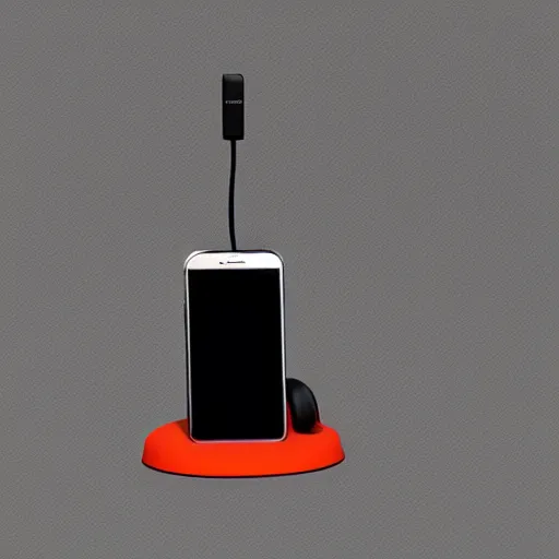 Image similar to wireless headphone stand stand, futuristic, techno, cyberpunk, product design, render, concept, fun, geometric