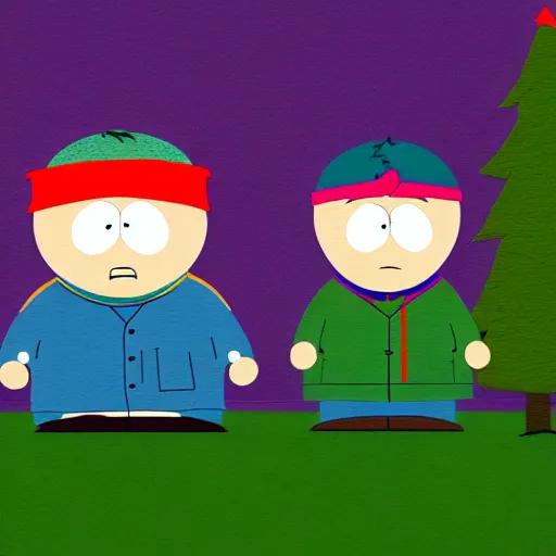 Prompt: South Park in real life, 50 mm, f2.8, panavision, studio lighting