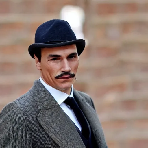 Image similar to spanish president pedro sanchez as a peaky blinder