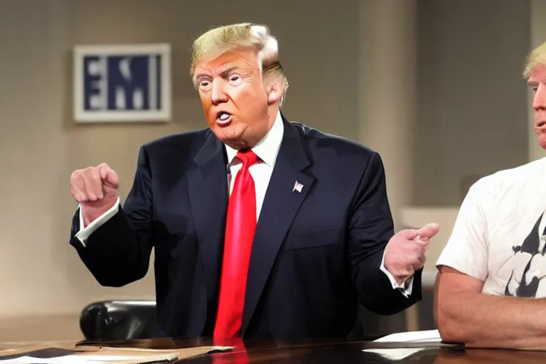 Prompt: donald trump on jerry springer